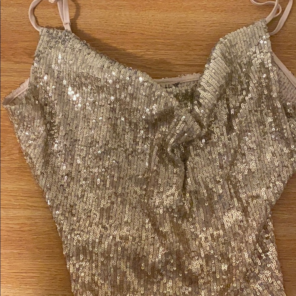 Sparkly free people top